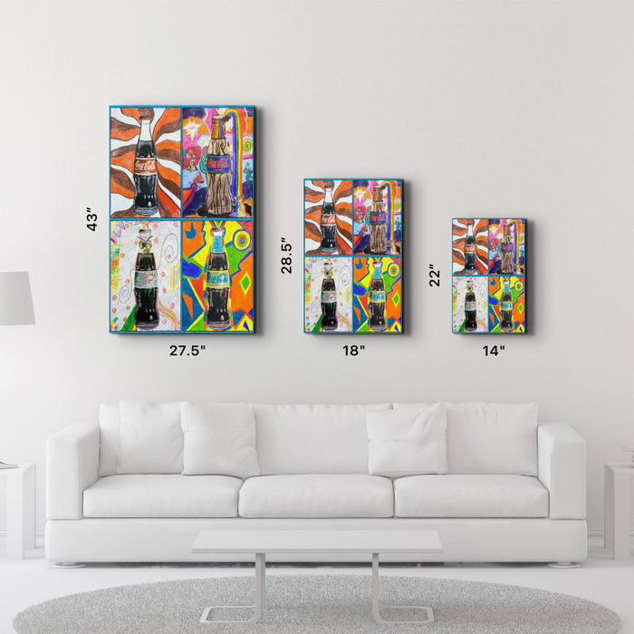 Wallity Pintura Decorativa de Vidrio Templado Multicolor 46 x 72 cm Wallity Pintura Decorativa de Vidrio Templado Multicolor 46 x 72 cm